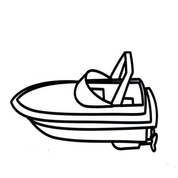 How to draw a toy boat with simple strokes