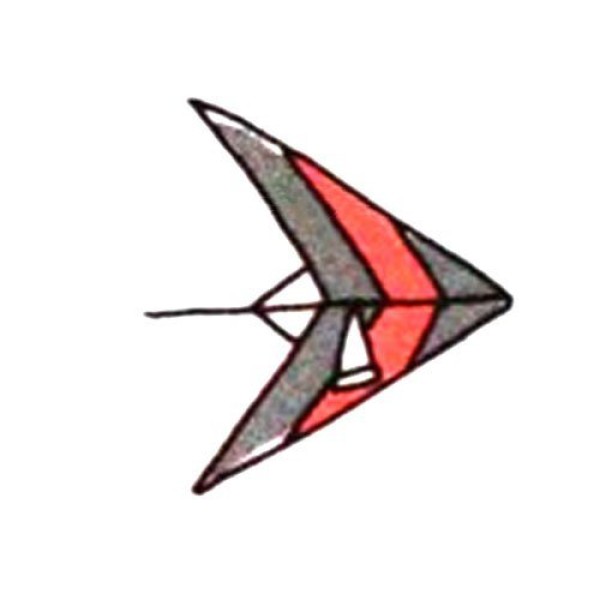 Triangular hang glider