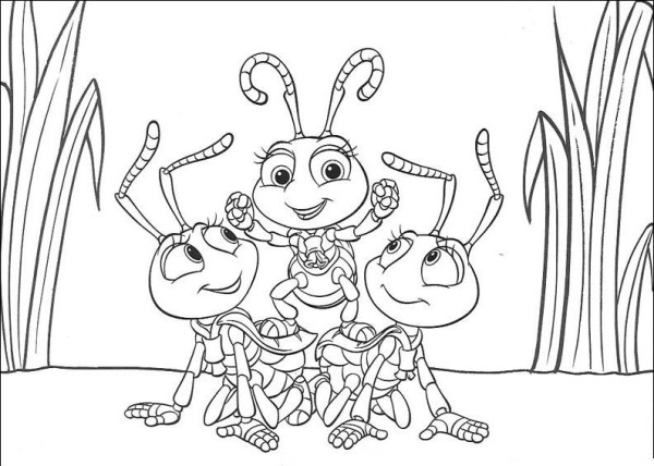 A Bugs Life Insect Simple Drawing Picture