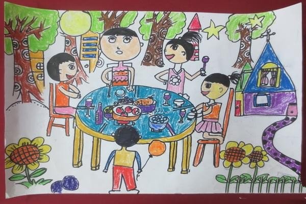 Mid-Autumn Festival Association, Childrens Paintings to Celebrate the Mid-Autumn Festival