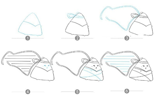 Dragon Boat Festival Handbook Border｜Zongzi