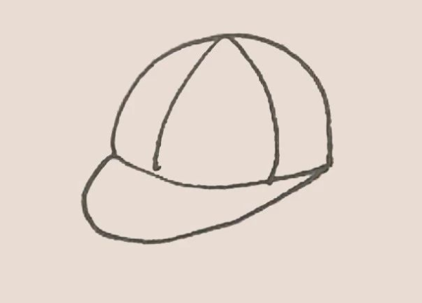 Simple drawing of duck cap