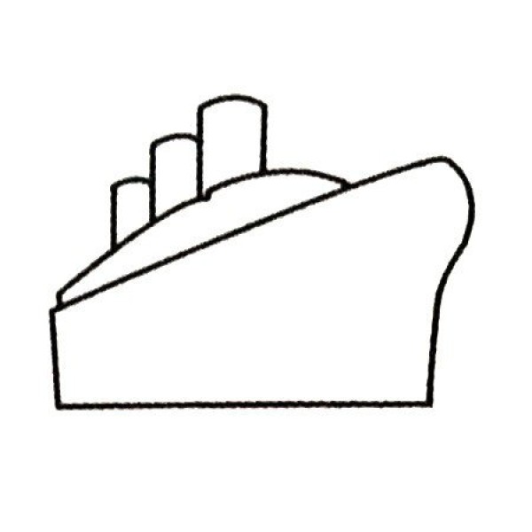 Complete collection of simple drawings of ships and drawing steps