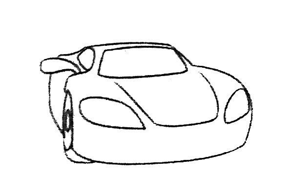 Learn to draw a sports car easily