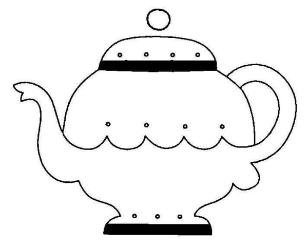 Simple strokes of teapot