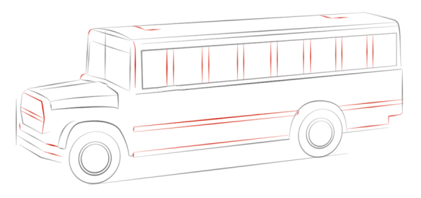 How to Draw a School Bus