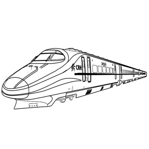 Simple drawing of Harmony train