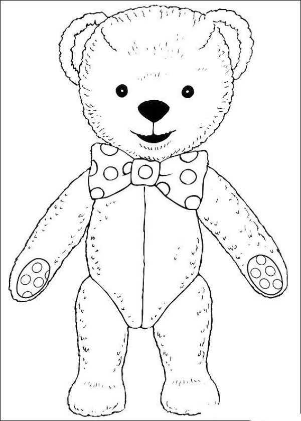 Teddy Bear Simple Drawing Picture