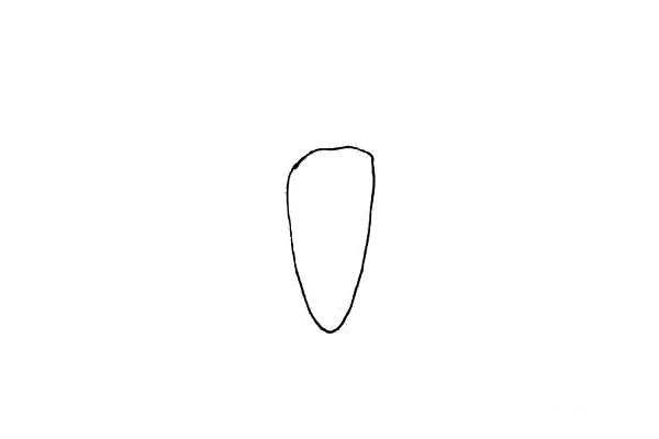 Cartoon radish simple strokes