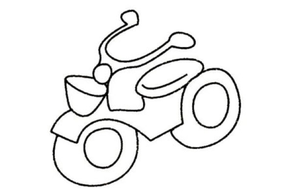 Complete collection of motorcycle simple drawings and drawing steps