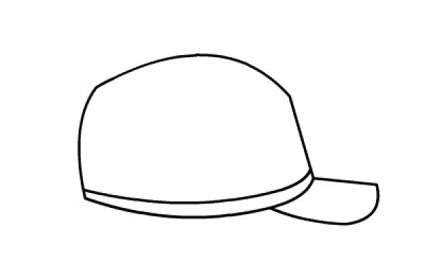 How to draw a simple hat for children