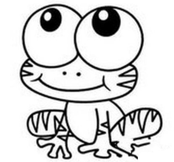 Simple drawing of a frog Simple drawing of a frog