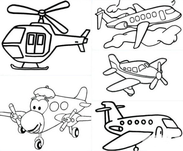 How to draw cartoon airplane