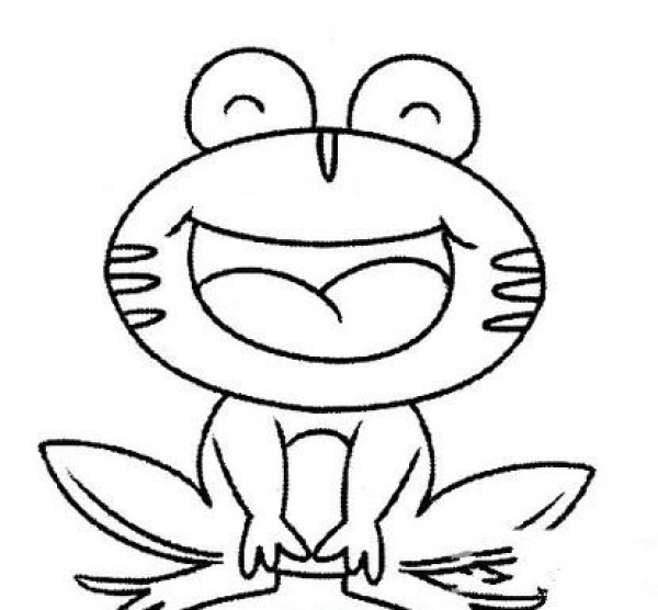 Simple drawing of a frog Simple drawing of a frog