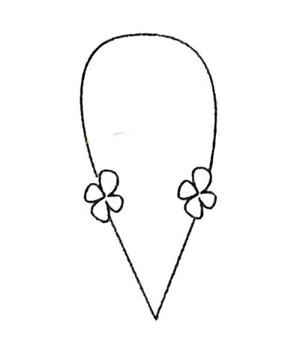 Complete collection of simple strokes of necklaces and drawing steps