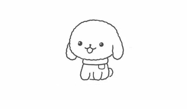 Teddy dog ??drawing method