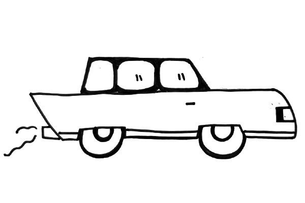 Simple strokes of transportation vehicles