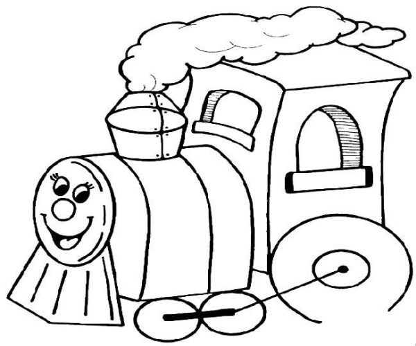 Complete collection of simple drawings of trains Simple drawings of cartoon locomotives