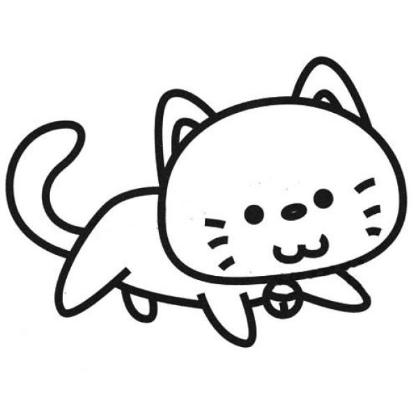 Cute kitten simple drawing tutorial