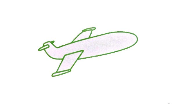 Super simple drawing method of airplane