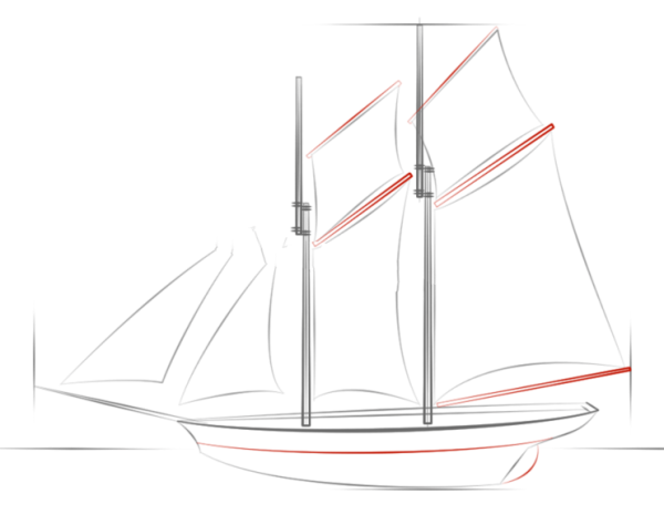 How to draw a sailboat