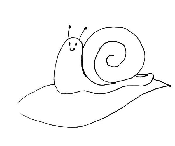 Children learn to draw snails easily