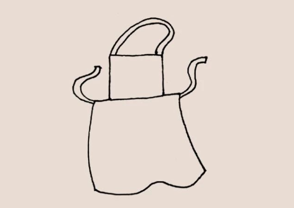 Simple drawing of apron