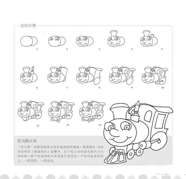 How to draw Thomas the Train