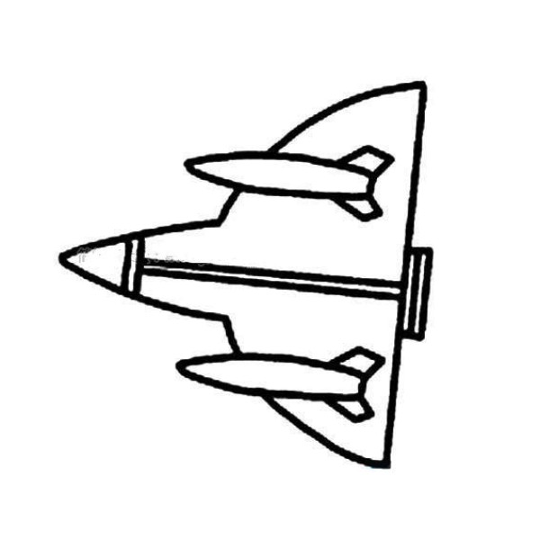 Military fighter simple drawing pictures