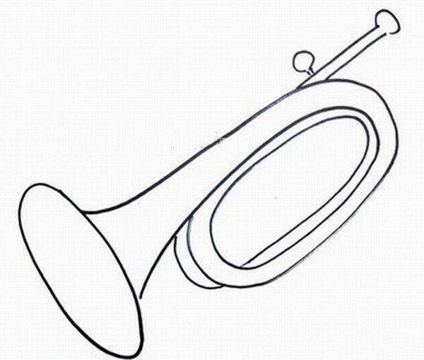 Simple strokes of trumpet