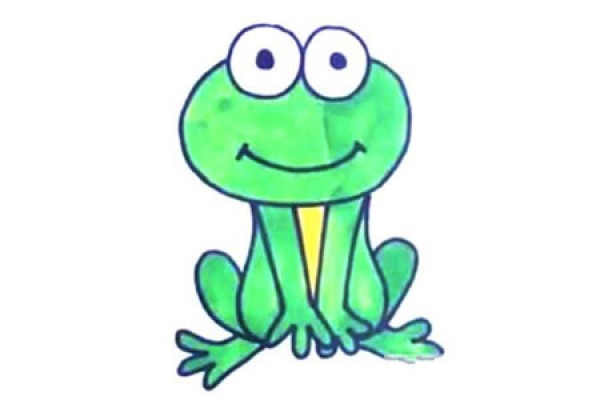 Learn to draw a frog video tutorial