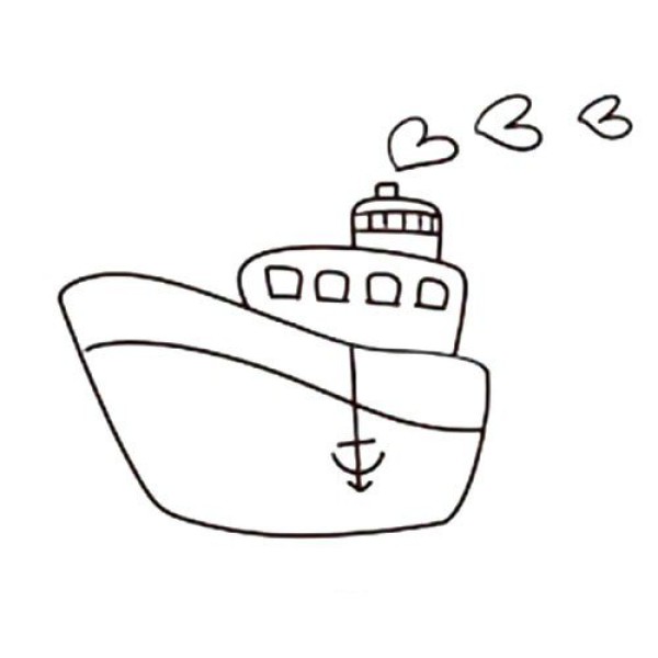 Cute ship simple drawing tutorial