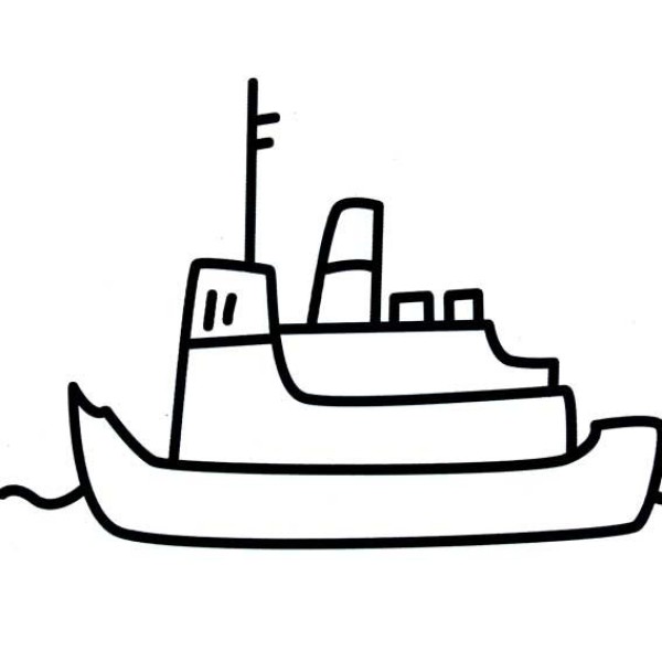 Teach you how to draw a large ship in simple strokes