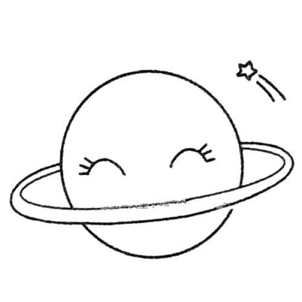 Complete collection of planet simple drawings and drawing steps