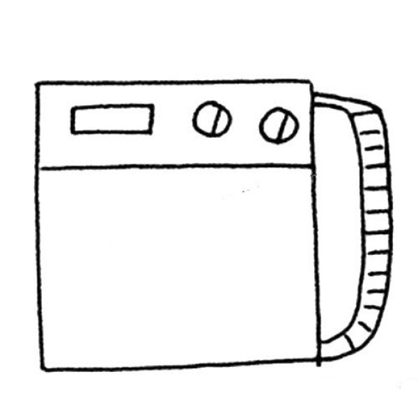 Simple drawing of washing machine