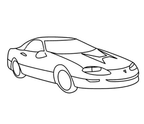 Happy car simple drawing pictures