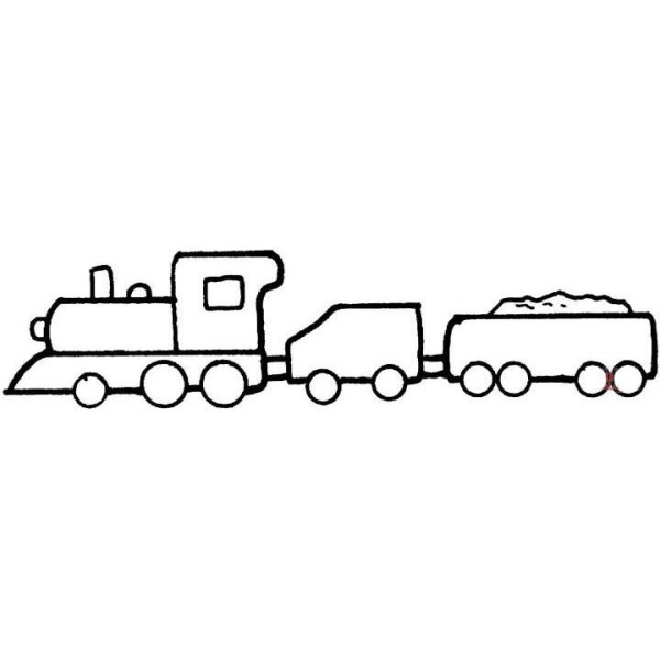 Teach you how to draw a simple train