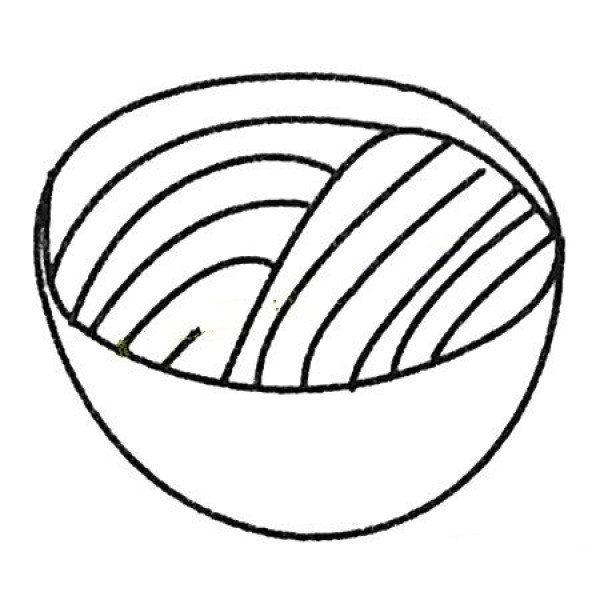 Complete collection of simple noodle drawings and drawing steps