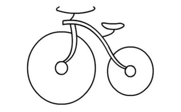 How to draw a simple bicycle for children