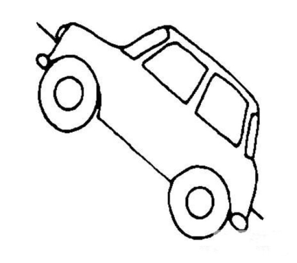 Simple drawings of vehicles, simple drawings of cars