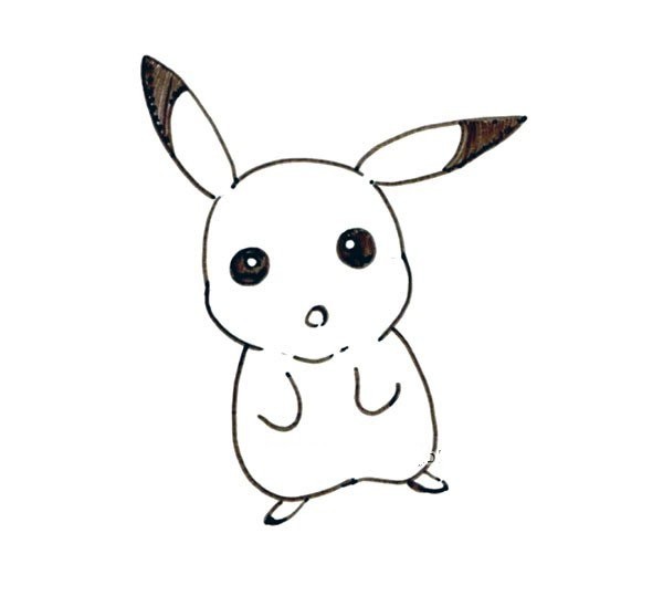 How to draw puppy Pikachu