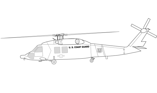 U.S. Coast Guard helicopter