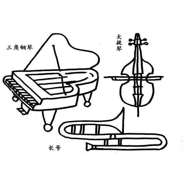 Large collection of musical instruments