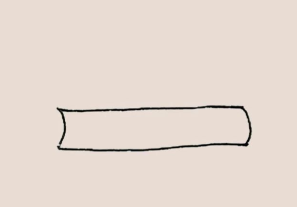 Simple drawing of rolling pin