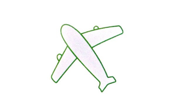 Super simple drawing method of airplane