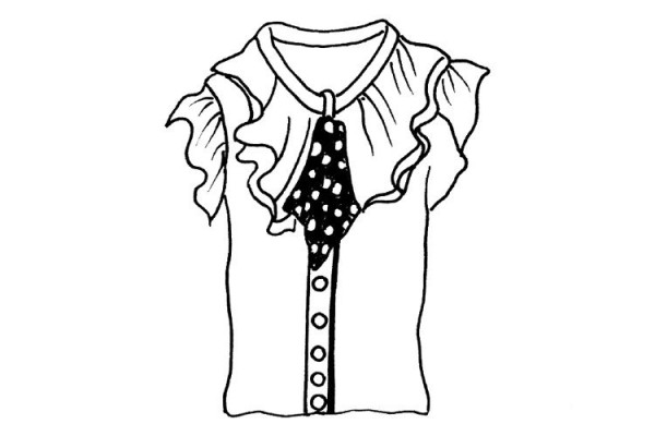 A simple drawing of a set of clothes