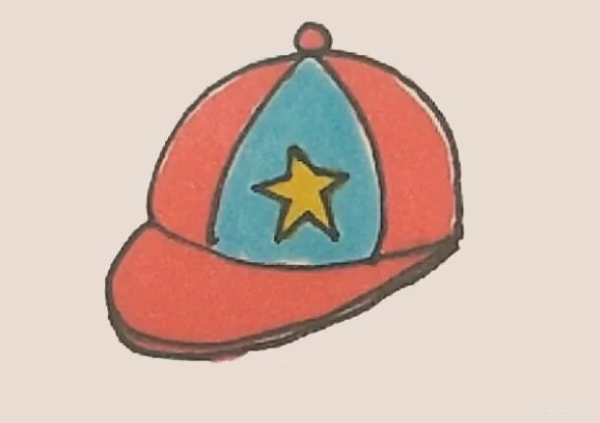 Simple drawing of duck cap