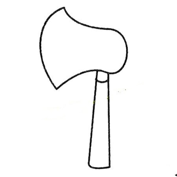 Complete collection of simple ax drawings and drawing steps