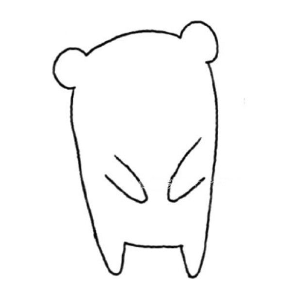 Bear simple drawing tutorial