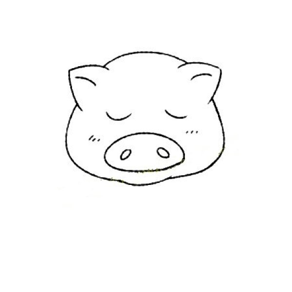 Basic drawing methods of small animals Simple drawing tutorial of pig